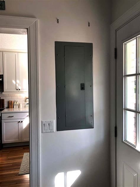 creative ways to hide electrical box|electrical cabinet covering ideas.